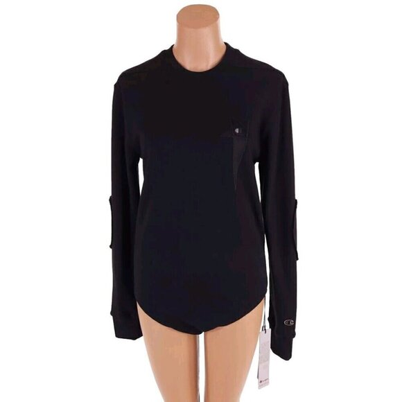 Rick Owens x Champion LS Body Chest Pentagram Sweater XS Black Defect New - Picture 2 of 16